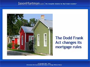 Dodd-Frank Act Caves on Down Payments