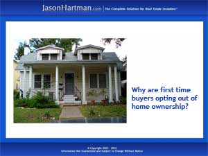 Where Have All the First Time Buyers Gone?