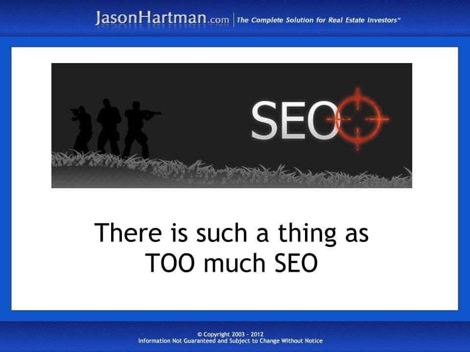 Search Engine Over-Optimization
