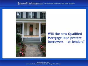 The Qualified Mortgage Rule: What Does it Mean for Investors?