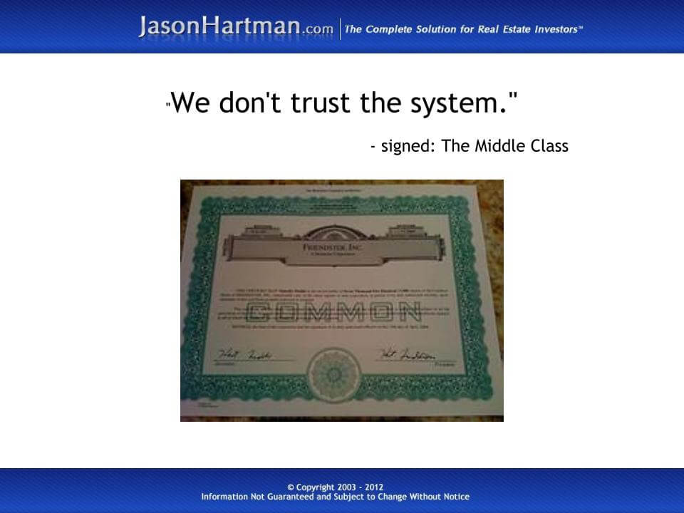 Vanishing Middle Class Relinquishes Stock Holdings