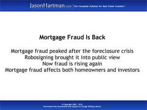 Mortgage Fraud: On the Rise Again?