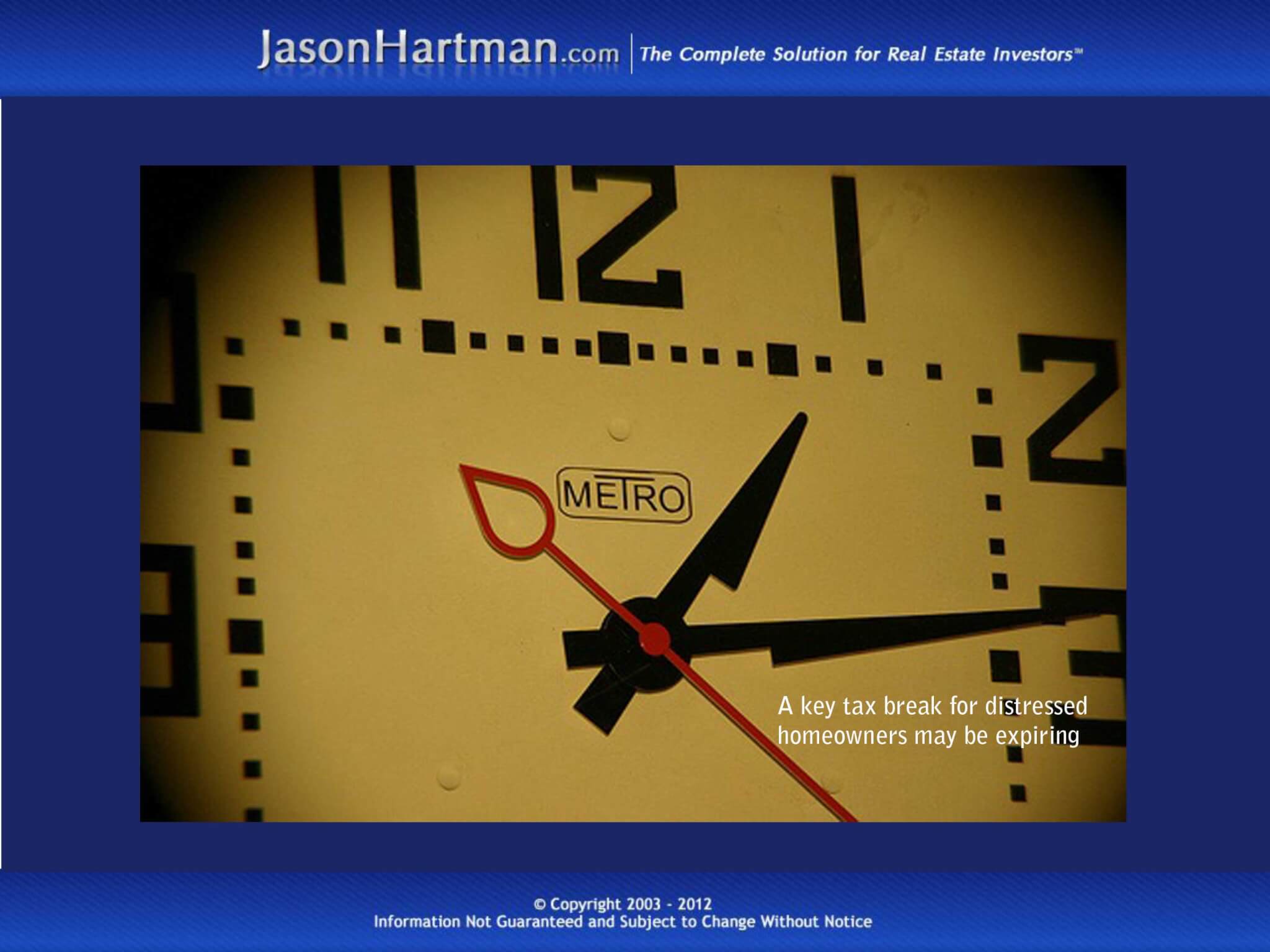 The Clock is Ticking on Mortgage Tax Breaks