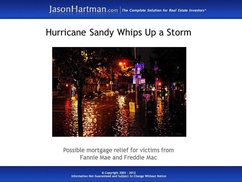 Hurricane Sandy Victims Get Mortgage Relief