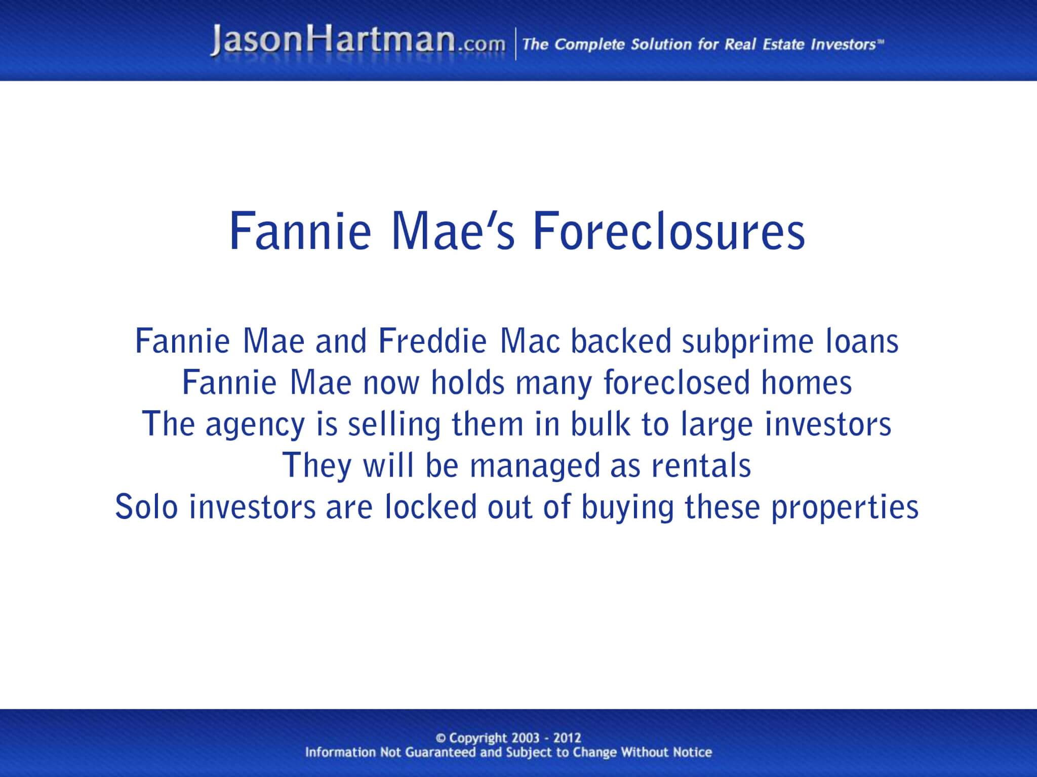 Fannie Mae and Freddie Mac – An Investor’s Best Friends?