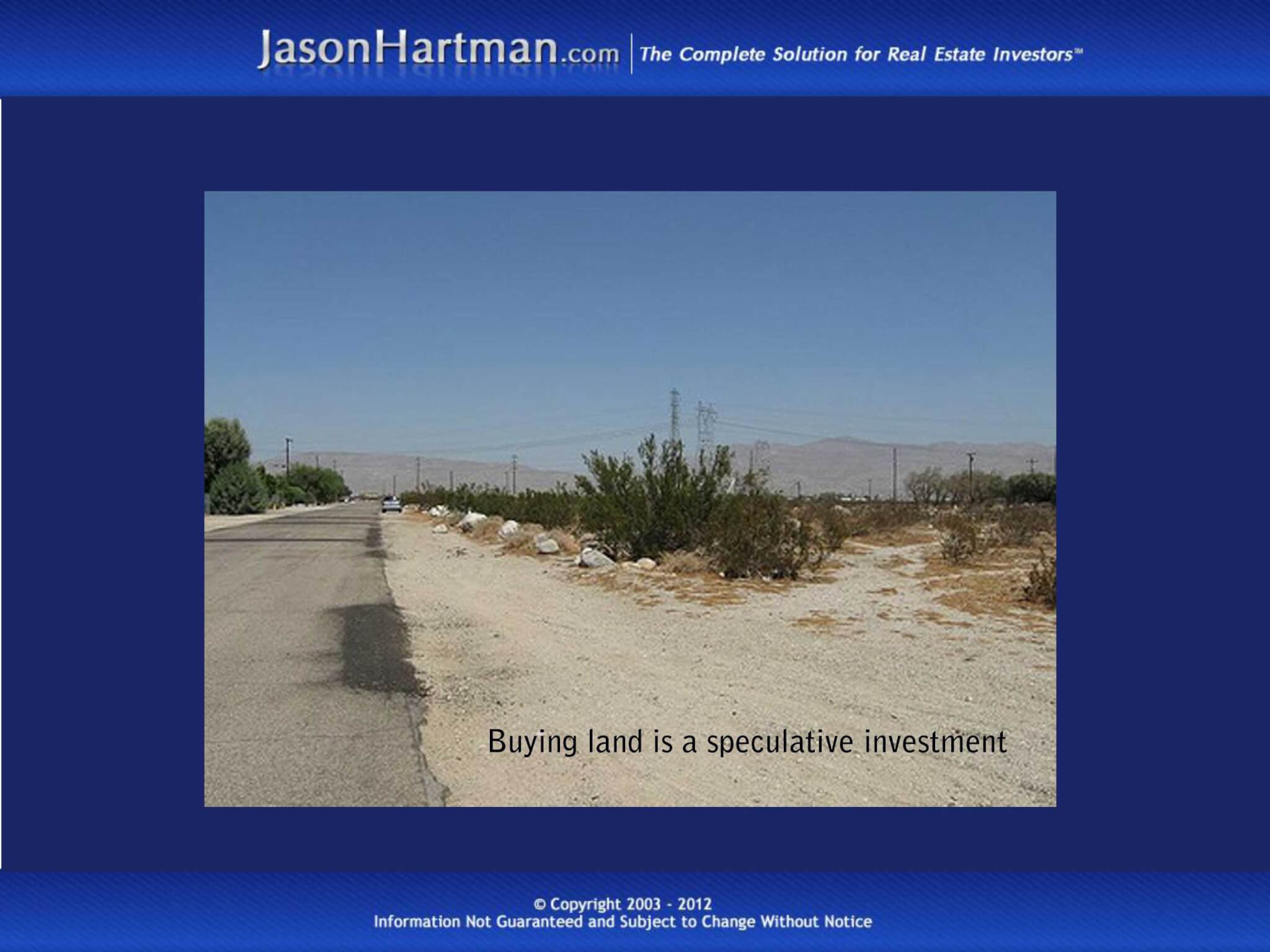 Land or Property? Getting the Best Return