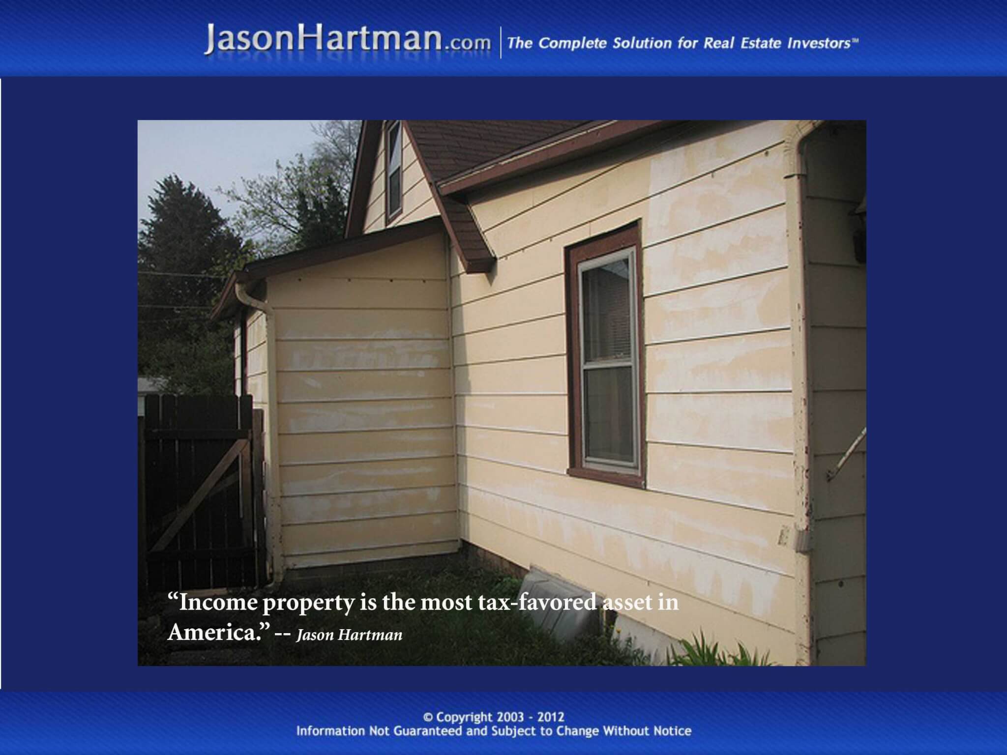 Income Property: A Tax-Favored Asset
