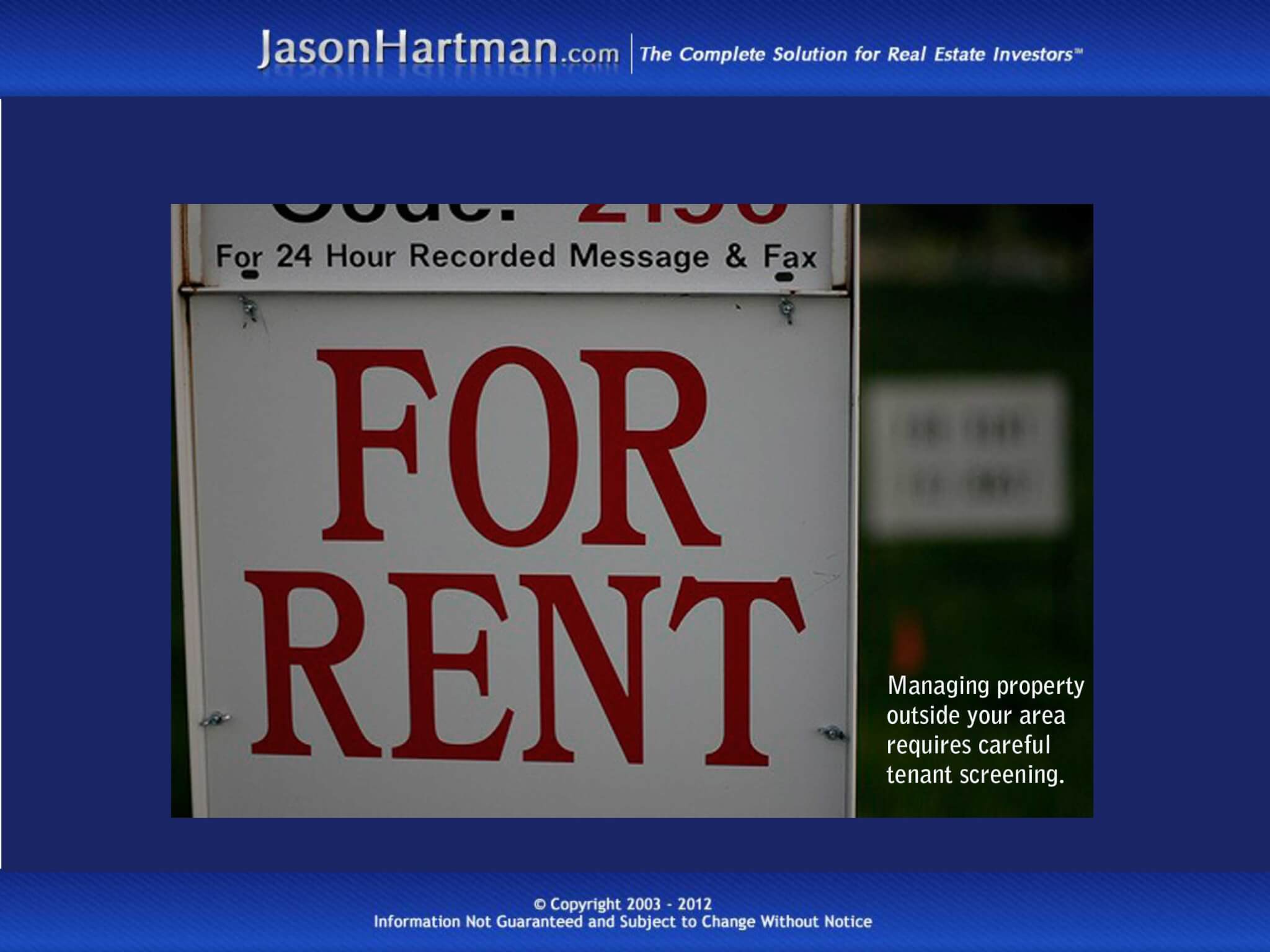 Do It Yourself Property Management