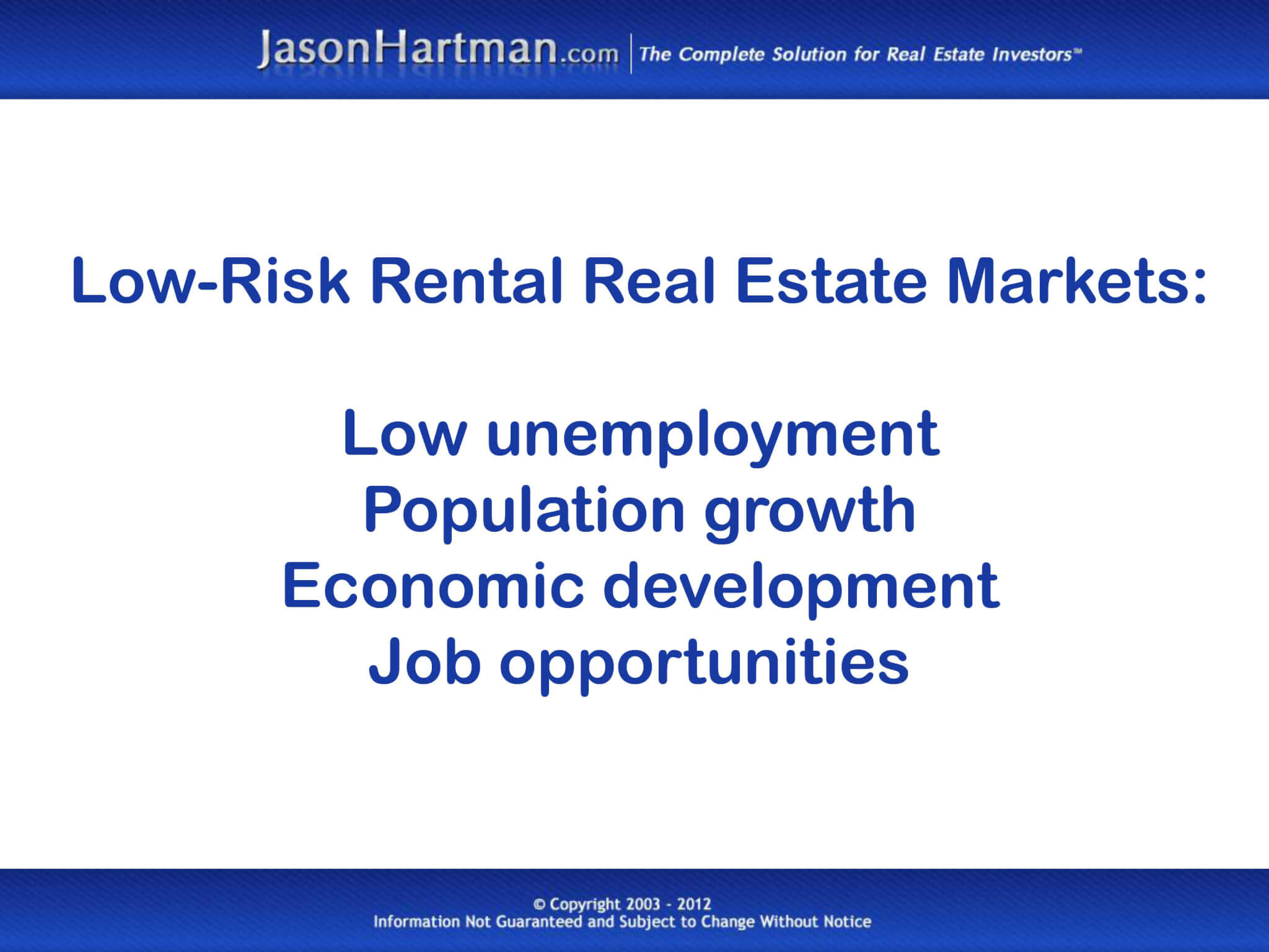 Know Your Markets: Diversifying Wisely