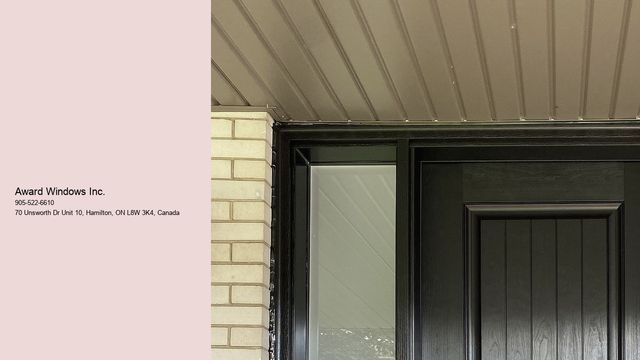 Award Windows Inc.- Window company Hamilton