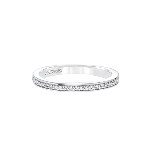 Art Carved Wedding Band 31-V670W-L thumbnail 2