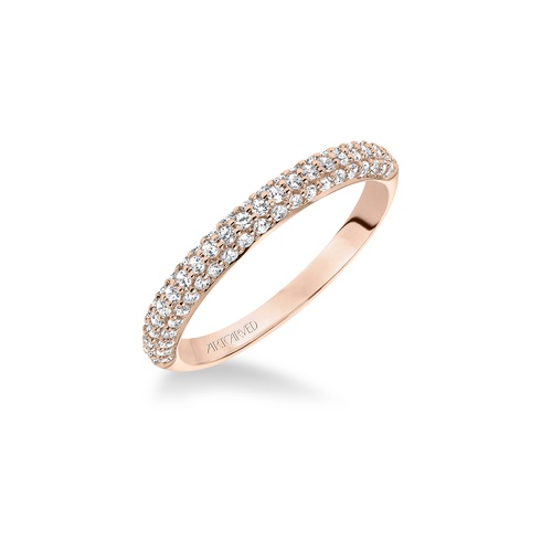 Artcarved Diamond Band Pink Gold-A Ladies Wedding Band 33-V9130R-L