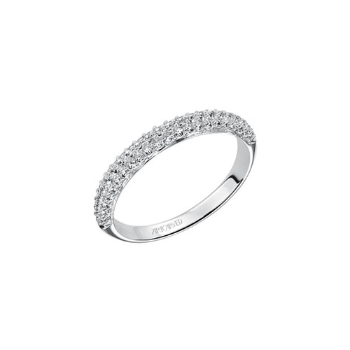 Artcarved Diamond Band White Gold-A Ladies Wedding Band 33-V9130W-L