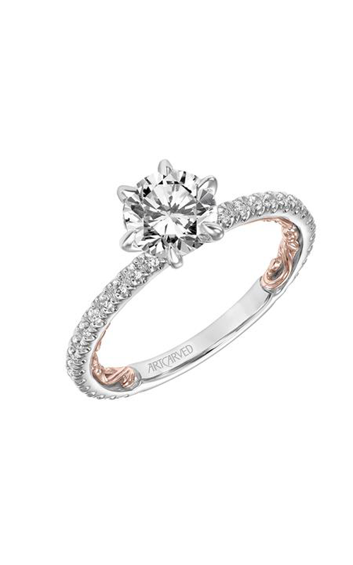 Artcarved Lara Lyric Engagement Ring 31-V909ERW-E