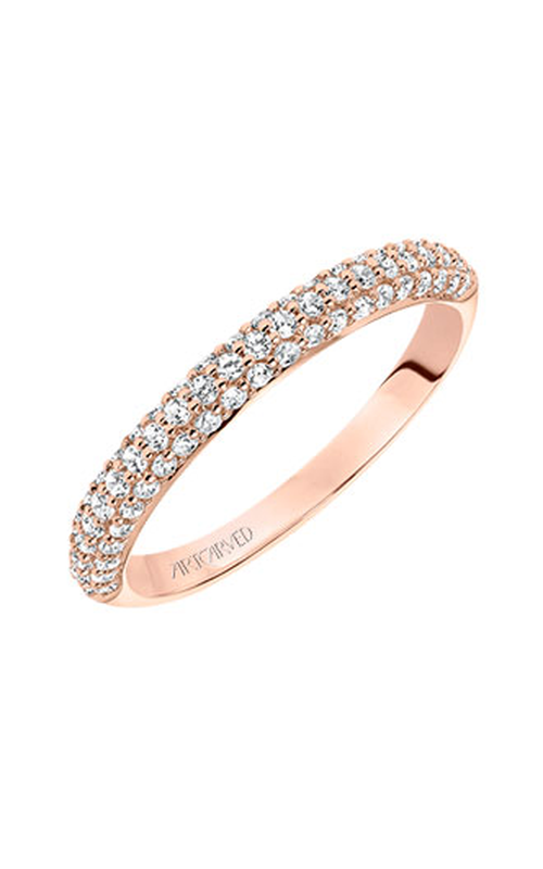 Artcarved Diamond Band Pink Gold-A Ladies Wedding Band 33-V9130R-L