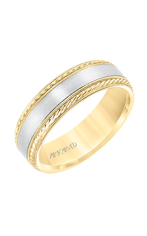 Artcarved Men's Engraved Wedding Band 11-WV8672YW65-G Artcarved Men's Engraved Wedding Band 11-WV8672YW65-G