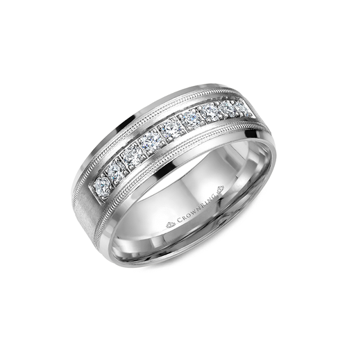 CrownRing Diamond Wedding Band WB-9083