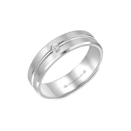 CrownRing Diamond Wedding Band WB-9125