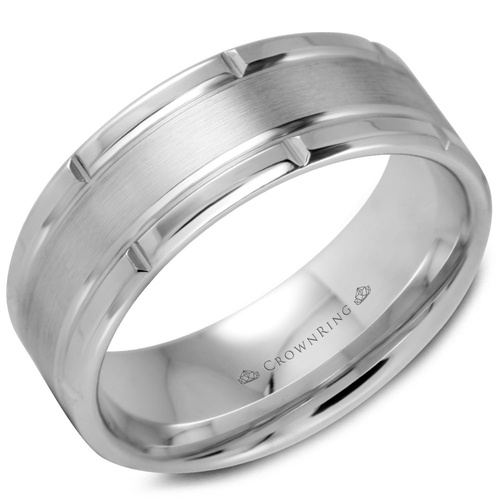 CrownRing Carved Wedding Band WB-9512