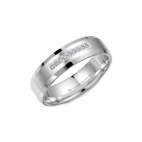 CrownRing Diamond Wedding Band WB-9612
