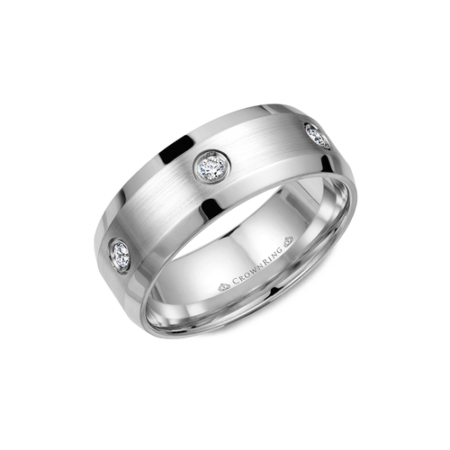 CrownRing Diamond Wedding Band WB-9616