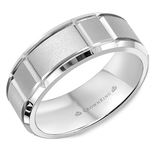 CrownRing Carved Wedding Band WB-9910