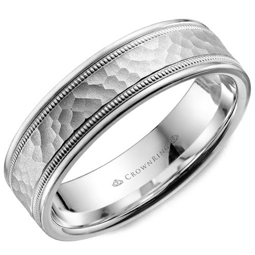 CrownRing Carved Wedding Band WB-9917