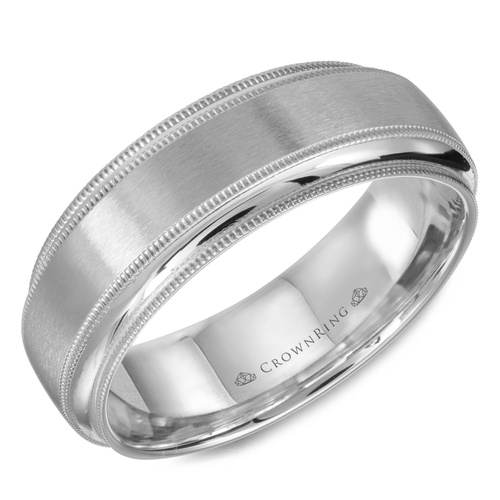 CrownRing Carved Wedding Band WB-9977W