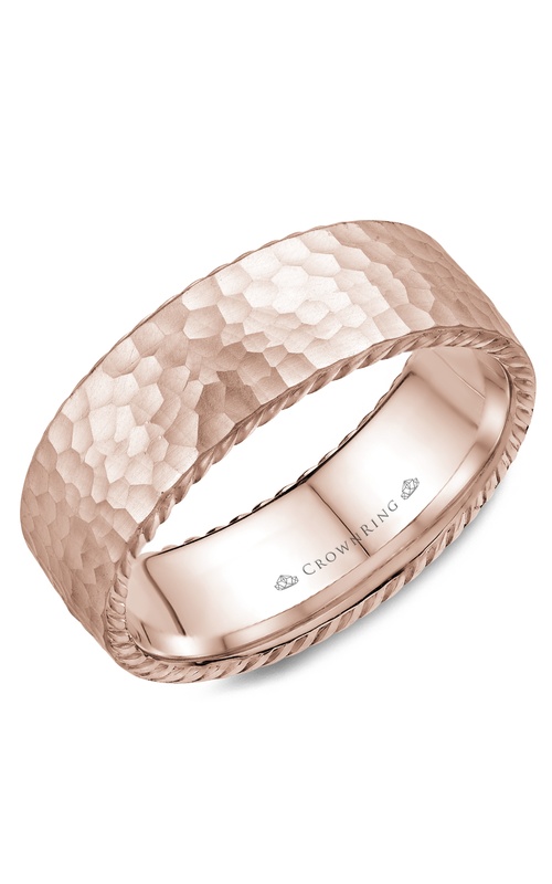 CrownRing Carved Wedding Band WB-004R8R