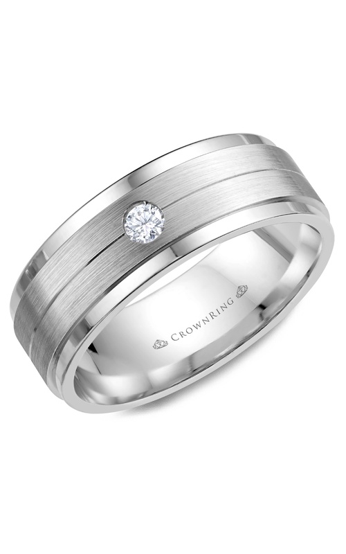 CrownRing Diamond Wedding Band WB-7108SP