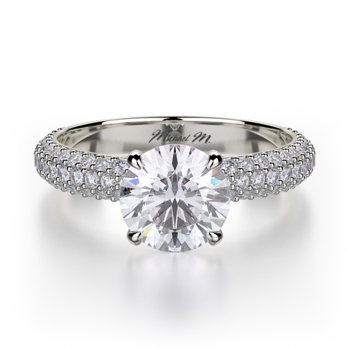 Michael M Crown Engagement Ring R699-1.5