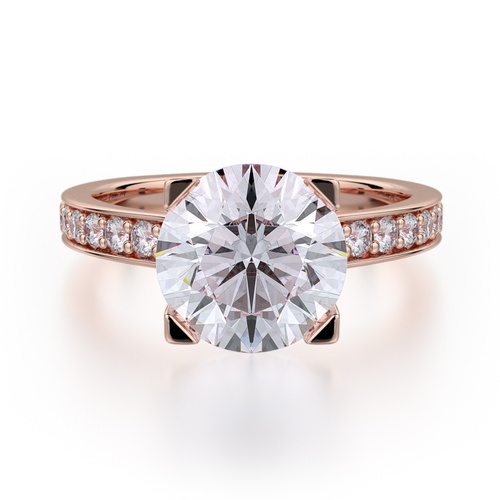 Michael M Crown Engagement Ring R701-2