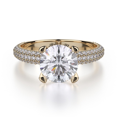 Michael M Crown Engagement Ring R702-2