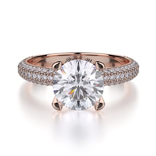 Michael M Crown Engagement Ring R702-2