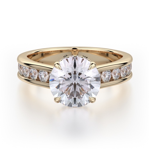 Michael M Crown Engagement Ring R704-2