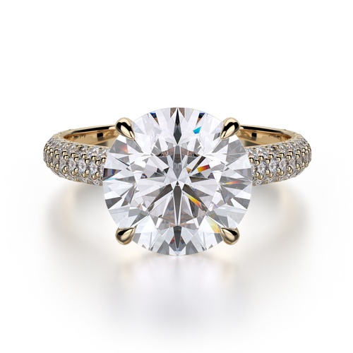 Michael M Crown Engagement Ring R707-3