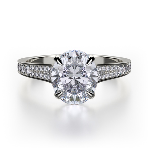 Michael M Crown Engagement Ring R743-3