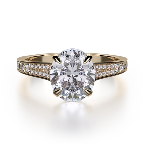 Michael M Crown Engagement Ring R743-3