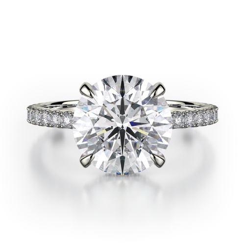 Michael M Crown Engagement Ring R742-3