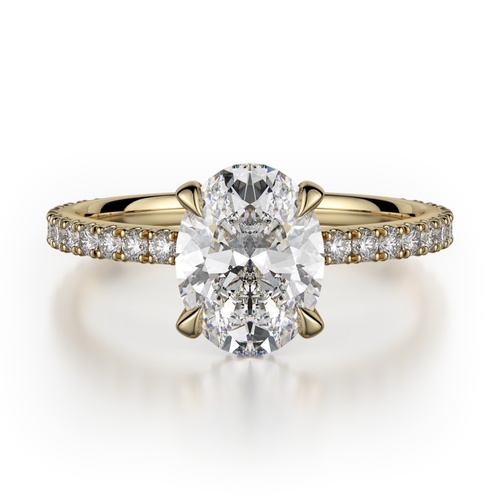 Michael M Crown Engagement Ring R753-2