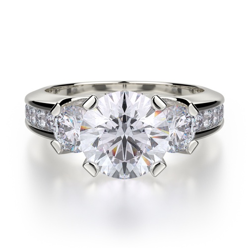 Michael M Trinity Engagement Ring R429-2