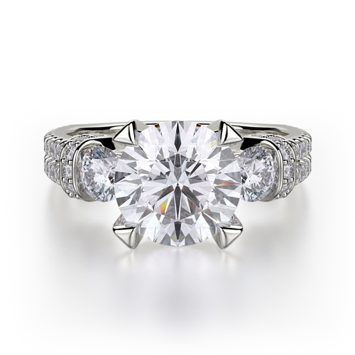 Michael M Trinity Engagement Ring R475-2