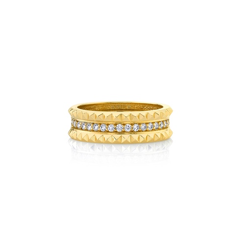 Michael M Tetra Wedding Band B361