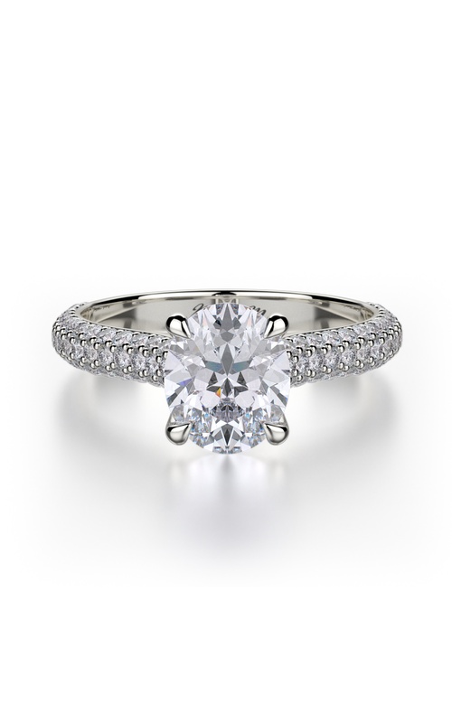 Michael M Crown Engagement Ring R708-2