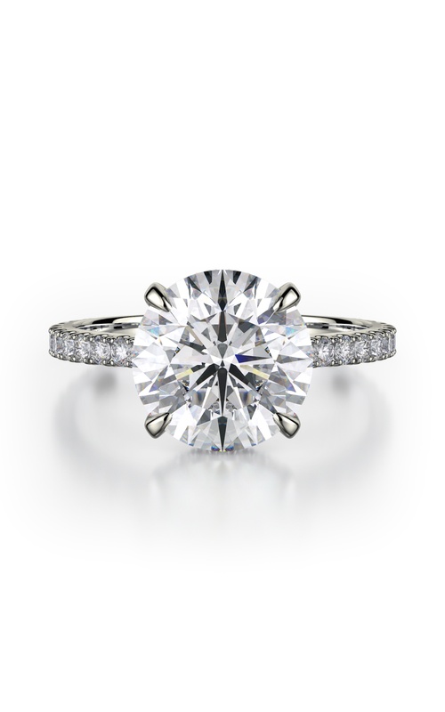Michael M Crown Engagement Ring R742-3