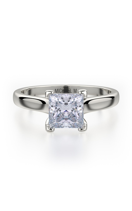 Michael M Europa Solitaire Princess Engagement Ring R524-1