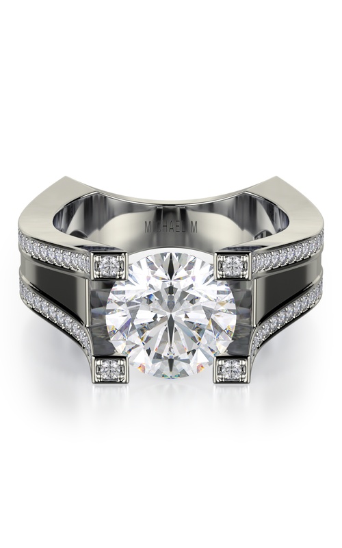 Michael MStrada Engagement RingR757-2 - Platinum