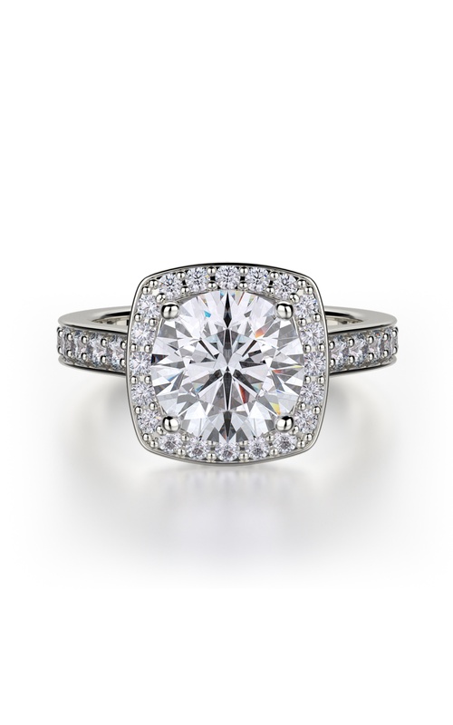 Michael M Defined Halo Round Engagement Ring R378-2