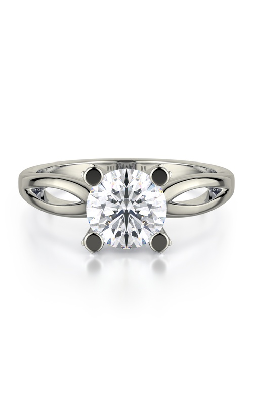 Michael M Defined Solitaire Round Engagement Ring R521-1
