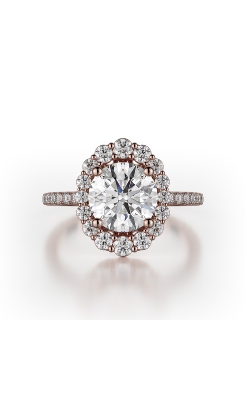 Michael M Defined Halo Round Engagement Ring R739-1.5